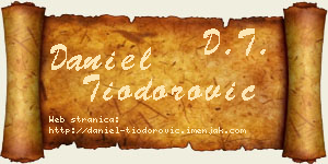 Daniel Tiodorović vizit kartica